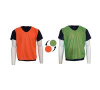 Precision Plain Mesh Reversible Training Bib in Tangerine | Size: 10-14 Years Precision Tangerine 10-14 Years