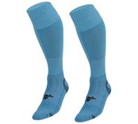 Precision Plain Pro Football Socks Adult, Cotton Nylon Blend, Ankle Contoured Support, Calf Ventilation Panel, Heel Pad, Toe Protection, Team Match, 7-11, Sky