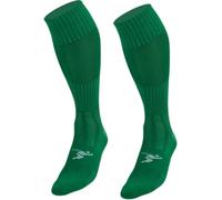 Precision Plain Pro Football Socks, Cushioned Heel and Toe, Breathable Mesh Sport Panels, Knee High, Emerald, 3-6