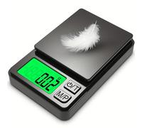 Precision Pocket Scale 1000g X 0.1g - Digital Gram, Food, Jewelry, Ounces/Grains Scale with Backlit LCD - Mini Scale for Travel 0.1g 1000g