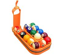 Precision Pool Ball Rack, 3D Printed Billiards Training Tool for Consistent Practice, Holds 15 Balls, Creates Perfect Triangle in Seconds, Portable & Includes Maintenance Kit Orange