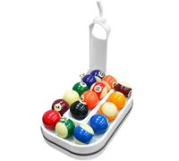 Precision Pool Ball Rack, 3D Printed Billiards Training Tool for Consistent Practice, Holds 15 Balls, Creates Perfect Triangle in Seconds, Portable & Includes Maintenance Kit white
