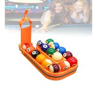 Precision Pool Ball Rack, 3D Printed Pool Ball Rack With Perfect Alignment, Holds 15 Balls, Portable Practice Tool For Pool Table Accessories orange