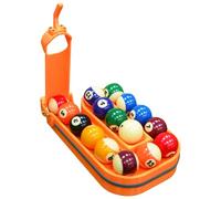 Precision Pool Ball Rack, 3D Printed Pool Ball Rack With Perfect Alignment, Holds 15 Balls, Portable Practice Tool For Pool Table Accessories orange