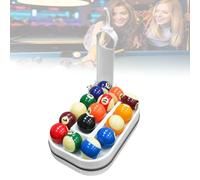 Precision Pool Ball Rack, 3D Printed Pool Ball Rack With Perfect Alignment, Holds 15 Balls, Portable Practice Tool For Pool Table Accessories white