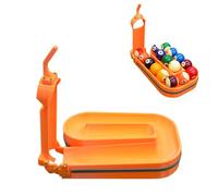 Precision Pool Ball Rack Holds 15 Balls, 3D Printed Billiards Training Tool, Pool Triangle Rack, for Creates Perfect Triangle in Seconds orange