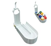 Precision Pool Ball Rack, Manual Pool Ball Rack Training Machine, Billiards Training Aids, Single Balls Fixed-Point Dispenser, Solo Practice Tool for Pools Table Accessories (White for 9 ball)