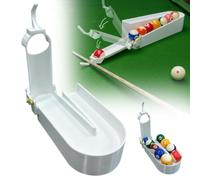 Precision Pool Ball Rack, Training Rack for Solo Practice, Holds 9/15 Balls, Pool Triangle Racks for Accuracy & Cue Control, Billiards and Snooker Practice Tool with Maintenance Kit(White -9ball