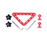 Precision Positioning Squares Aluminium Alloy Right Angle Clamps 45° 90° with Imperial Metric Scales 10 120mm for Woodworking Carpentry DIY Projects Red