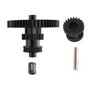 Precision printed gear set improves concentricity and abrasion resistance Nano technology metal extruder gear precision filament extrusion