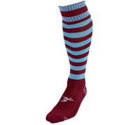 Precision Pro Hooped Football Socks in Maroon | Size: 7-12 Precision Maroon 7-12