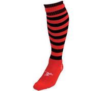Precision Pro Hooped Football Socks in Red | Size: 12-2 Precision Red 12-2