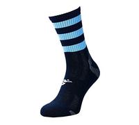 Precision Socks Pro Hooped GAA Mid - Navy/Sky - UK Size 7-11 - K-REY-721MNK