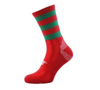 Precision Pro Hooped GAA Mid Socks Red/Green ADULT 7-11