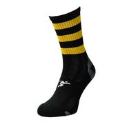 Precision Pro Hooped Gaelic Mid Socks in True Black | Size: 12-2 Precision True Black 12-2