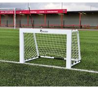 Precision Training Pro Mini Aluminium Folding Football Hockey Target Goal, White