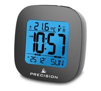 Precision Radio Controlled LCD Backlit Alarm Date Temperature Clock.