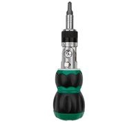 Precision Ratchet Screwdriver | Magnetic Bits and Screwdriver - Ergonomic Anti-Slip Handle 180 Degrees Rotating Multipurpose Tool Screw Driver for Professional Use, Electronics Projects