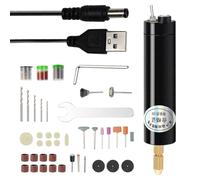 Precision Rotary Tool Kit - USB Rechargeable Screwdriver, Multi-Function Engraver Grinder, Crafting Hobby Jewelry Making, plastices Metal Wood Drill Bit | Small Portable Power Tool for DIY Work