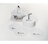 Precision Round Rubber Marker Discs - White - Medium (20pc)
