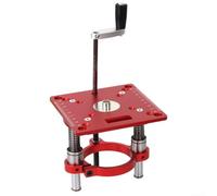 Precision Router Lift Base with Insert Plate for Woodworking Supports Motor Sizes 63.5 to 65mm Manual Adjustment FunctionEnhance Your Woodworking Projects