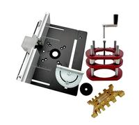 Precision Router Lift | Manual Lifting Router Lift System Kit | Table Saw Insert Base Plate System Manual Lifting Kit Engraving Tools for Slotting, Trimming, Chamfering