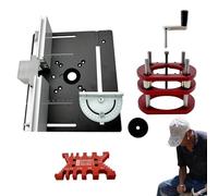 Precision Router Lift Router Lift Kit for Woodworking Table Insert Plate for Manual Router ElevationAdjustable Height for Enhanced Cutting Performance