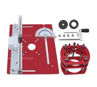 Precision Router Lift with Top Plate Aluminum Lift System for 64-65mm Diameter Engraving Machines Adjustable Height Design Red Color