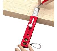 Precision Ruler, Horizontal Magnetic Guide | Carpenter's Ruler with Metric and Imperial | for Cutting Marking Detail Measurement Tracking and