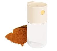 Precision Salt Dispenser, Quantitative 0.5 grams salt shaker, Press Once to Accurately Sprinkle 0.5 Grams, Perfect for Salt, Spice, Pepper (White)