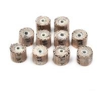 Precision Sanding with this Set of Ten Abrasive Flap Wheels at a Fine Grade of 80600 (180grit)