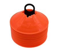Precision Saucer Training Cones 50 Units Orange 20 cm