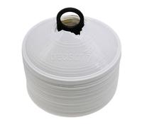 Precision Saucer Cones (Pack Of 50) in White Precision White