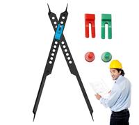 Precision Scale Divider, Adjustable Drawing Proportion Tool, 9.96 Inch Drawing Aid with Locking Arms, Heavy Duty Metal Art Instrument, Aid with Professional Style, Studio