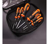 Precision Screwdriver 6/7/8/10 Pcs Set Magnetic Bits Slotted Screw Nuts Key Electrician Repair DIY Hand Tool Kits(6Pcs)