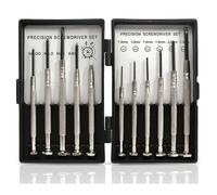 Precision Screwdriver Set,11 PCS Professional Jeweller's Precision Screwdriver Set Mini & Micro Magnetic Screwdrivers Kit for Glasses Watches Electronics Portable Small Screw Driver Set
