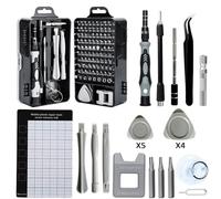 Precision Screwdriver Set, 122 PCS Screwdriver Set, Electronic Repair DIY Mini Screwdriver Set for PC Laptop Phone Computer Mac PS Xbox Glasses Tool Kit(Dark Grey)