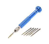 Precision Screwdriver Set, Screwdriver Handle With 5 Bits Repair Opening Tool Kit for Laptop,Ipad, Cell Phone,Glasses,Watch, Electronic Toys and Other Electronics Devices (Blue)