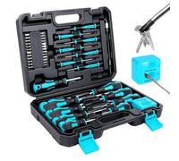 Precision Screwdriver Set | with Phillips Magnetic Hand Tools | 43-Piece Screwdriver Kit with Hex Bit | for Laptop PC Computer Glasses Phone Watch TV Car Men Women Mechanic