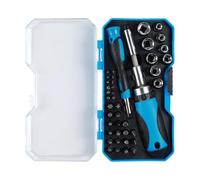 Precision Screwdriver Set - With Storage Box, Portable Magnetic, Phillips and Hex Screwdrivers | For Household, Garage, Workshop, Mechanic, Car