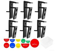 Precision Scribing Disc Set 4-10PCS Woodworking Aid(6PCS Black) | 39mm diameter disc, precise edge marking, consistent cabinet lines, smooth operation, black or blue