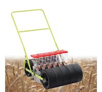 Precision Seeder Row Planter - Handheld 3-Line Walk-Behind Gardening Tool for Soybean, Peanut, Cotton, and Carrots - Adjustable Plant Spacing, Easy to Use