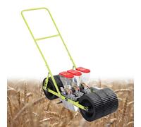 Precision Seeder Row Planter - Handheld 3-Line Walk-Behind Gardening Tool for Soybean, Peanut, Cotton, and Carrots - Adjustable Plant Spacing, Easy to Use
