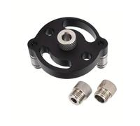 Precision Self-Centering Dowel Jig: The Ultimate Handheld Guide for Flawless 90° Straight Holes & Professional Wood Joints | Quick-Clamp Design for Cabinets & Panels(Black Set A)