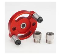 Precision Self-Centering Dowel Jig: The Ultimate Handheld Guide for Flawless 90° Straight Holes & Professional Wood Joints | Quick-Clamp Design for Cabinets & Panels(Red Set A)