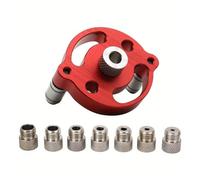 Precision Self-Centering Dowel Jig: The Ultimate Handheld Guide for Flawless 90° Straight Holes & Professional Wood Joints | Quick-Clamp Design for Cabinets & Panels(Red Set B)