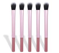 Precision Setting Brush - Ultra Plush Makeup Brush with Custom-Cut Synthetic Bristles & Extended Aluminum Ferrule for Seamless Coverage