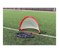 Precision Single Pop Up Football Goal Red/white (110Cm X 80Cm)