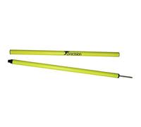 Precision Single Yellow 1.7M Spiked Boundary Poles Set Football Footwork Dribble Training