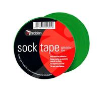 Precision Unisex (Pack 10) Precision Sock Tape 19mm Pack of 10 , green, One Size UK